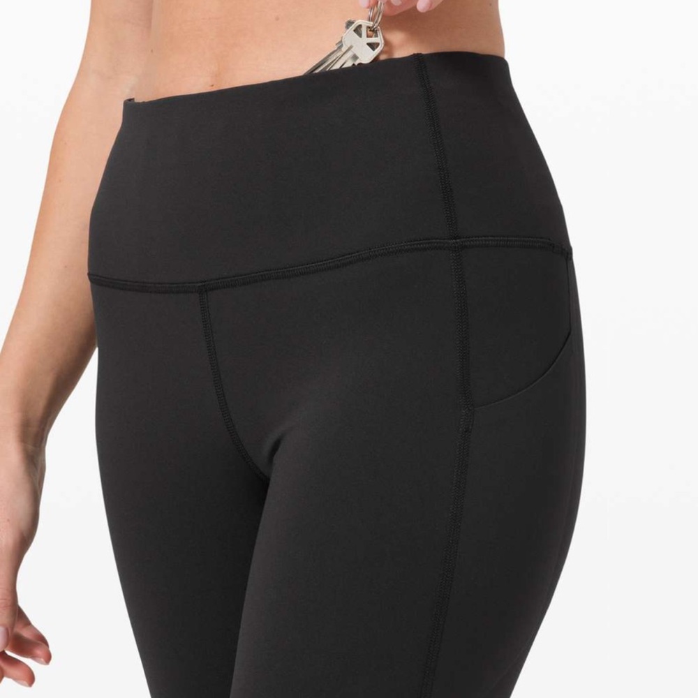 Lululemon Pace Rival High-Rise Crop 22" | Black | Size 4 - Picture 5 of 9